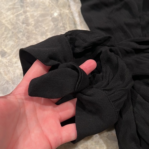 LuLu’s High Waisted Low Cut Open Back Wrap Jumpsuit, size large - Picture 2 of 6